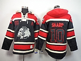 Chicago Blackhawks #10 Patrick Sharp Black Red Ice Skulls Hoodie,baseball caps,new era cap wholesale,wholesale hats