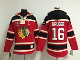 Chicago Blackhawks #16 Marcus Kruger Red Hoodie,baseball caps,new era cap wholesale,wholesale hats