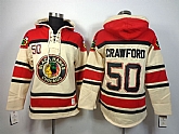 Chicago Blackhawks #50 Corey Crawford Cream Hoodie,baseball caps,new era cap wholesale,wholesale hats