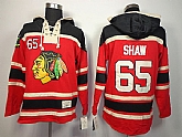 Chicago Blackhawks #65 Shaw Red Hoodie,baseball caps,new era cap wholesale,wholesale hats
