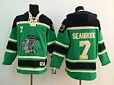 Chicago Blackhawks #7 Brent Seabrook Green Hoodie,baseball caps,new era cap wholesale,wholesale hats