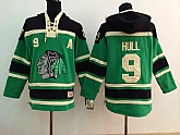 Chicago Blackhawks #9 Bobby Hull Green Hoodie,baseball caps,new era cap wholesale,wholesale hats