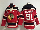 Chicago Blackhawks #91 Brad Richards Red Hoodie,baseball caps,new era cap wholesale,wholesale hats