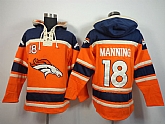 Denver Broncos #18 Peyton Manning Orange Hoodie,baseball caps,new era cap wholesale,wholesale hats
