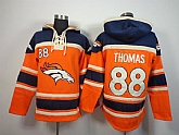 Denver Broncos #88 Demaryius Thomas Orange Hoodie,baseball caps,new era cap wholesale,wholesale hats