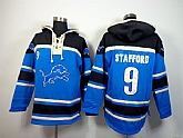 Detroit Lions #9 Matthew Stafford Blue Hoodie,baseball caps,new era cap wholesale,wholesale hats