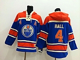 Edmonton Oilers #4 Taylor Hall Light Blue Hoodie,baseball caps,new era cap wholesale,wholesale hats