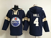 Edmonton Oilers #4 Taylor Hall Navy Blue Hoody,baseball caps,new era cap wholesale,wholesale hats