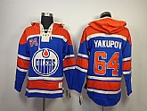 Edmonton Oilers #64 Neil Yakupov Royal Blue Hoodie,baseball caps,new era cap wholesale,wholesale hats
