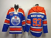 Edmonton Oilers #93 Ryan Nugent-Hopkins Royal Blue Hoodie,baseball caps,new era cap wholesale,wholesale hats