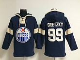 Edmonton Oilers #99 Wayne Gretzky Royal Blue Hoody,baseball caps,new era cap wholesale,wholesale hats