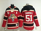 Florida Panthers #51 Brian Campbell Red Hoodie,baseball caps,new era cap wholesale,wholesale hats