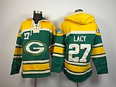 Green Bay Packers #27 Eddie Lacy Green Hoodie,baseball caps,new era cap wholesale,wholesale hats