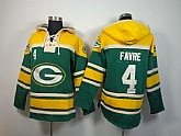 Green Bay Packers #4 Brett Favre Green Hoodie,baseball caps,new era cap wholesale,wholesale hats