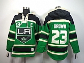 Los Angeles Kings #23 Dustin Brown Green Hoodie,baseball caps,new era cap wholesale,wholesale hats