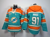 Miami Dolphins #91 Cameron Wake Green Hoodie,baseball caps,new era cap wholesale,wholesale hats