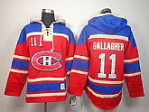Montreal Canadiens #11 Brendan Gallagher Red Hoodie,baseball caps,new era cap wholesale,wholesale hats