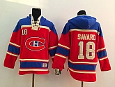 Montreal Canadiens #18 Savard Red Hoodie,baseball caps,new era cap wholesale,wholesale hats