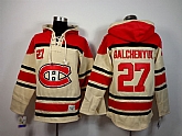 Montreal Canadiens #27 Alex Galchenyuk Cream Hoodie,baseball caps,new era cap wholesale,wholesale hats