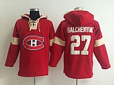 Montreal Canadiens #27 Alex Galchenyuk Solid Color Red Hoody,baseball caps,new era cap wholesale,wholesale hats