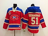 Montreal Canadiens #51 Desharnais Red Hoodie,baseball caps,new era cap wholesale,wholesale hats