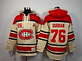 Montreal Canadiens #76 P.K. Subban Cream Hoodie,baseball caps,new era cap wholesale,wholesale hats
