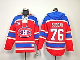 Montreal Canadiens #76 P.K. Subban Red Hoodie,baseball caps,new era cap wholesale,wholesale hats
