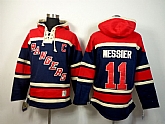 New York Rangers #11 Mark Messier Navy Blue Hoodie,baseball caps,new era cap wholesale,wholesale hats