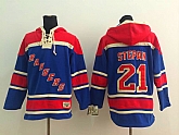 New York Rangers #21 Derek Stepan Light Blue Hoodie,baseball caps,new era cap wholesale,wholesale hats