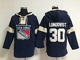 New York Rangers #30 Henrik Lundqvist Navy Blue Hoody,baseball caps,new era cap wholesale,wholesale hats