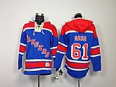New York Rangers #61 Rick Nash Light Blue Hoodie,baseball caps,new era cap wholesale,wholesale hats