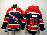 New York Rangers #61 Rick Nash Navy Blue Hoodie,baseball caps,new era cap wholesale,wholesale hats