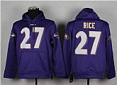 Nike Baltimore Ravens #27 Ray Rice 2014 Pullover Hoodie Purple,baseball caps,new era cap wholesale,wholesale hats