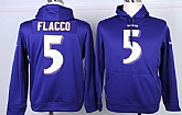 Nike Baltimore Ravens #5 Joe Flacco Pullover Hoodie Purple,baseball caps,new era cap wholesale,wholesale hats