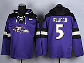 Nike Baltimore Ravens #5 Joe Flacco Purple Hoodie,baseball caps,new era cap wholesale,wholesale hats
