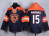 Nike Chicago Bears #15 Brandon Marshall Navy Blue Hoody,baseball caps,new era cap wholesale,wholesale hats
