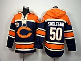 Nike Chicago Bears #50 Mike Singletary Navy Blue Hoodie,baseball caps,new era cap wholesale,wholesale hats