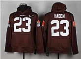 Nike Cleveland Browns #23 Joe Haden 2014 Pullover Hoodie Brown,baseball caps,new era cap wholesale,wholesale hats