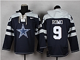 Nike Dallas Cowboys #9 Tony Romo Navy Blue Hoody,baseball caps,new era cap wholesale,wholesale hats