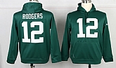 Nike Green Bay Packers #12 Rodgers Pullover Hoodie Green,baseball caps,new era cap wholesale,wholesale hats