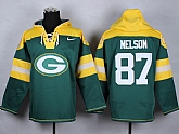 Nike Green Bay Packers #87 Jordy Nelson Green Hoody,baseball caps,new era cap wholesale,wholesale hats