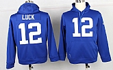 Nike Indianapolis Colts #12 Andrew Luck Pullover Hoodie Blue,baseball caps,new era cap wholesale,wholesale hats