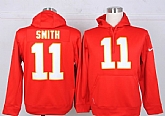 Nike Kansas City Chiefs #11 Smith Pullover Hoodie Red,baseball caps,new era cap wholesale,wholesale hats