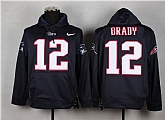 Nike New England Patriots #12 Tom Brady 2014 Pullover Hoodie Navy Blue,baseball caps,new era cap wholesale,wholesale hats