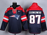 Nike New England Patriots #87 Rob Gronkowski Navy Blue Hoody,baseball caps,new era cap wholesale,wholesale hats