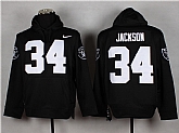 Nike Oakland Raiders #34 Bo Jackson 2014 Pullover Hoodie Black,baseball caps,new era cap wholesale,wholesale hats