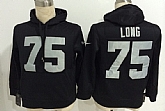Nike Oakland Raiders #75 Howie Long Black Hoodie,baseball caps,new era cap wholesale,wholesale hats