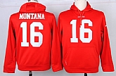 Nike San Francisco 49ers #16 Joe Montana Pullover Hoodie Red,baseball caps,new era cap wholesale,wholesale hats