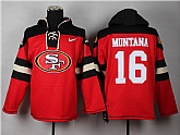 Nike San Francisco 49ers #16 Joe Montana Red Hoody,baseball caps,new era cap wholesale,wholesale hats