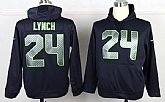Nike Seattle Seahawks #24 Lynch Pullover Hoodie Navy Blue,baseball caps,new era cap wholesale,wholesale hats
